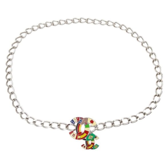 Chanel Silver Chain Belt Small Good - Picture 1 of 5